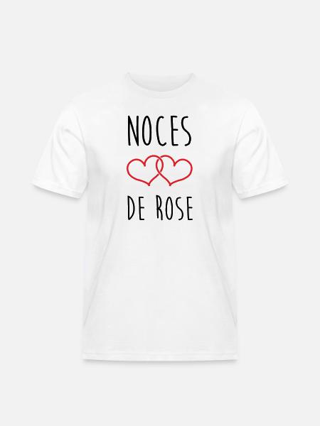 Rose Wedding 17 Years of Marriage - Men's Workwear T-Shirt - white