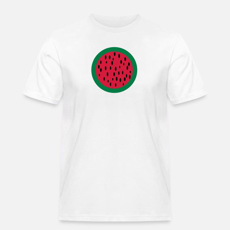 melone - Männer Workwear T-Shirt - Weiß