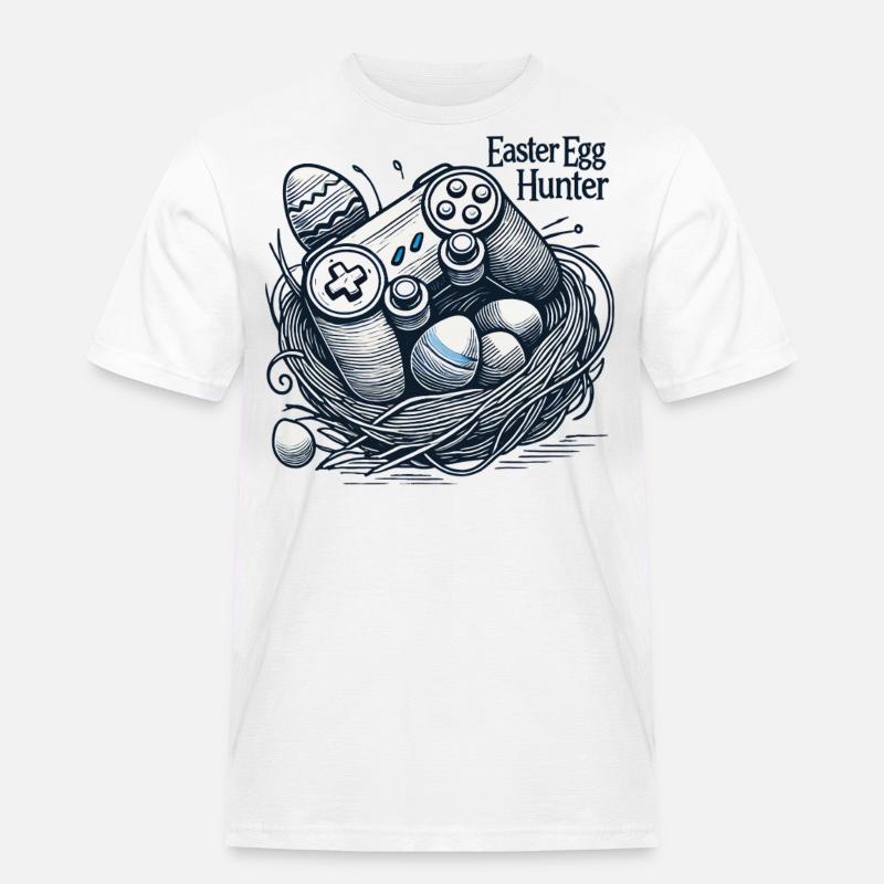 Osterei Jäger Gaming Controller Design - Männer Workwear T-Shirt - Weiß