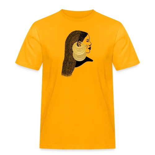 Girl with القمر بوبا earrings - Men's Workwear T-Shirt