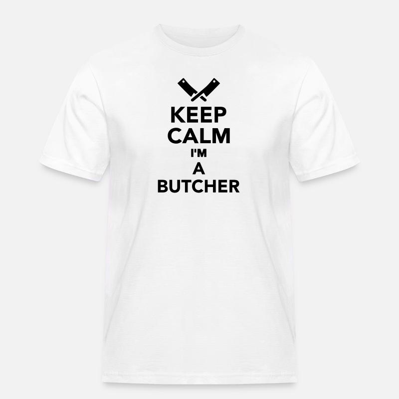 Fleischer - Männer Workwear T-Shirt - Weiß