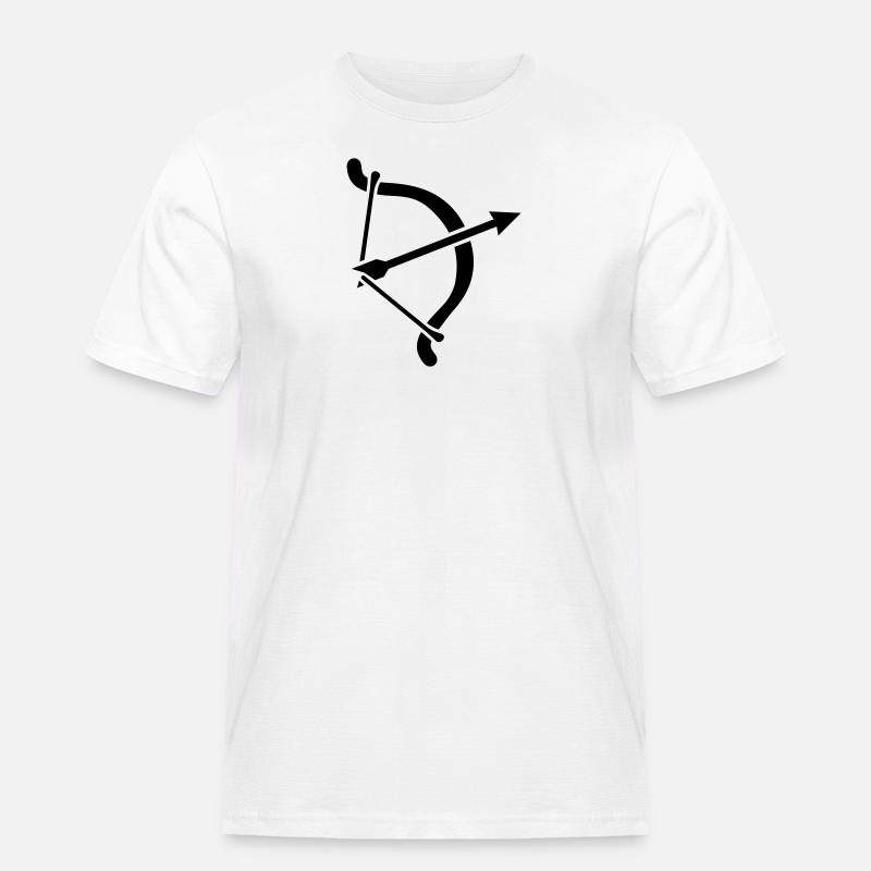 Bogenschießen - Männer Workwear T-Shirt - Weiß