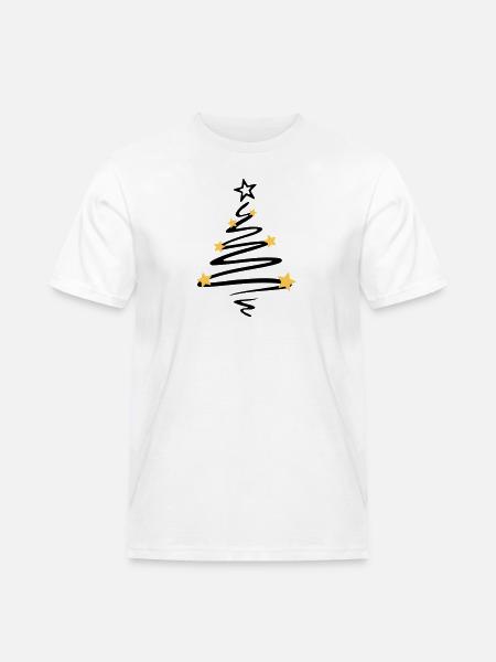 Weihnachten - Weihnachtsbaum - Männer Workwear T-Shirt - Weiß