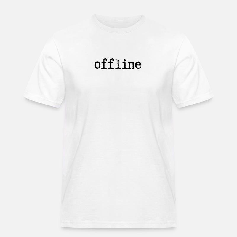 offline - Männer Workwear T-Shirt - Weiß