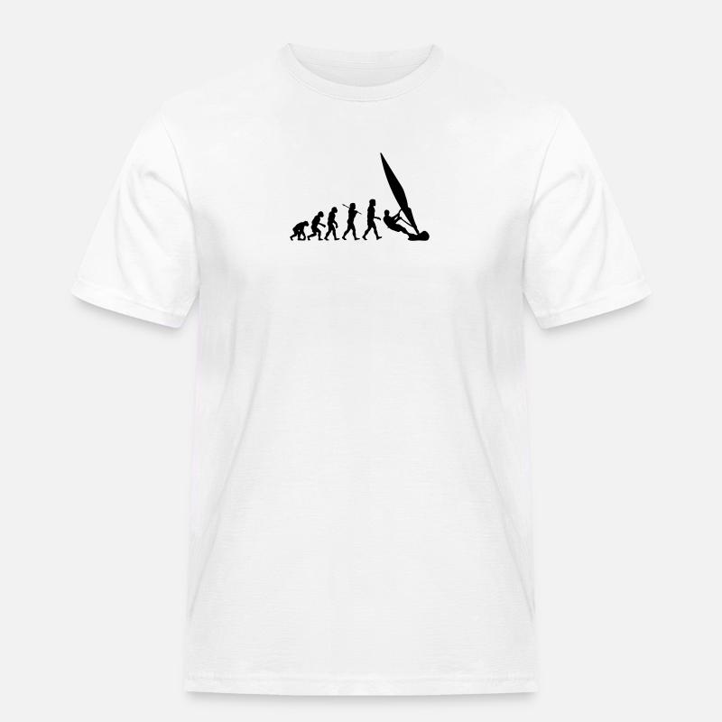 ws01 windsurf evolution - Männer Workwear T-Shirt - Weiß
