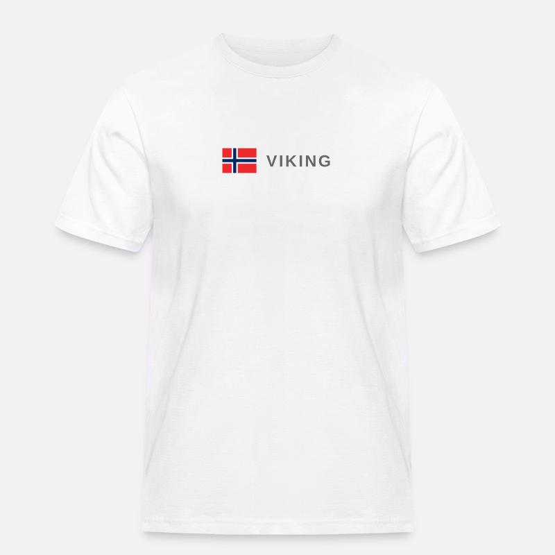 Wikinger - Männer Workwear T-Shirt - Weiß