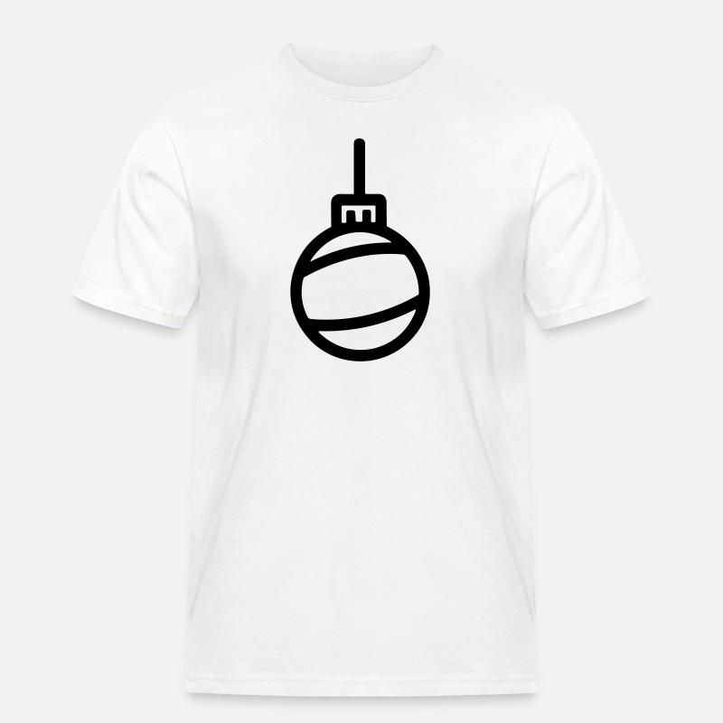 Weihnachtskugel - Männer Workwear T-Shirt - Weiß