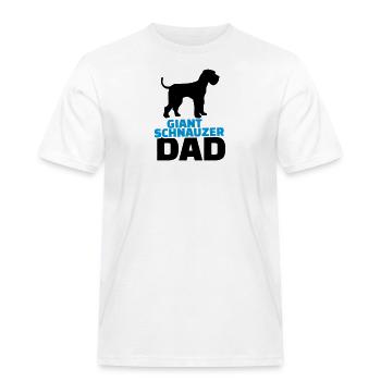 Riesenschnauzer - Männer Workwear T-Shirt - Weiß - Vorne - AI Model Male 185 dark (185cm)