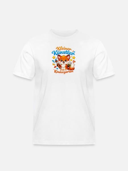 Kleiner Künstler im Kindergarten - Männer Workwear T-Shirt - Weiß