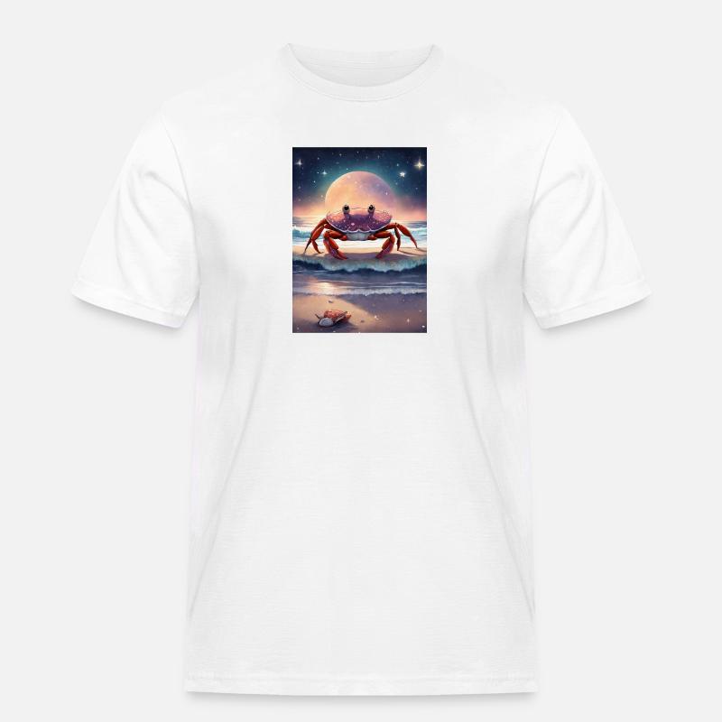 Sternzeichen Krebs - Männer Workwear T-Shirt - Weiß
