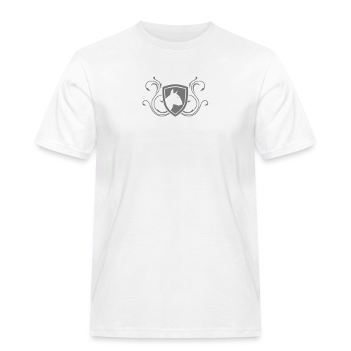 Bullterrier Wappen 1c - Männer Workwear T-Shirt