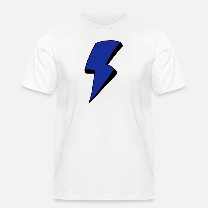 Flash - Männer Workwear T-Shirt - Weiß