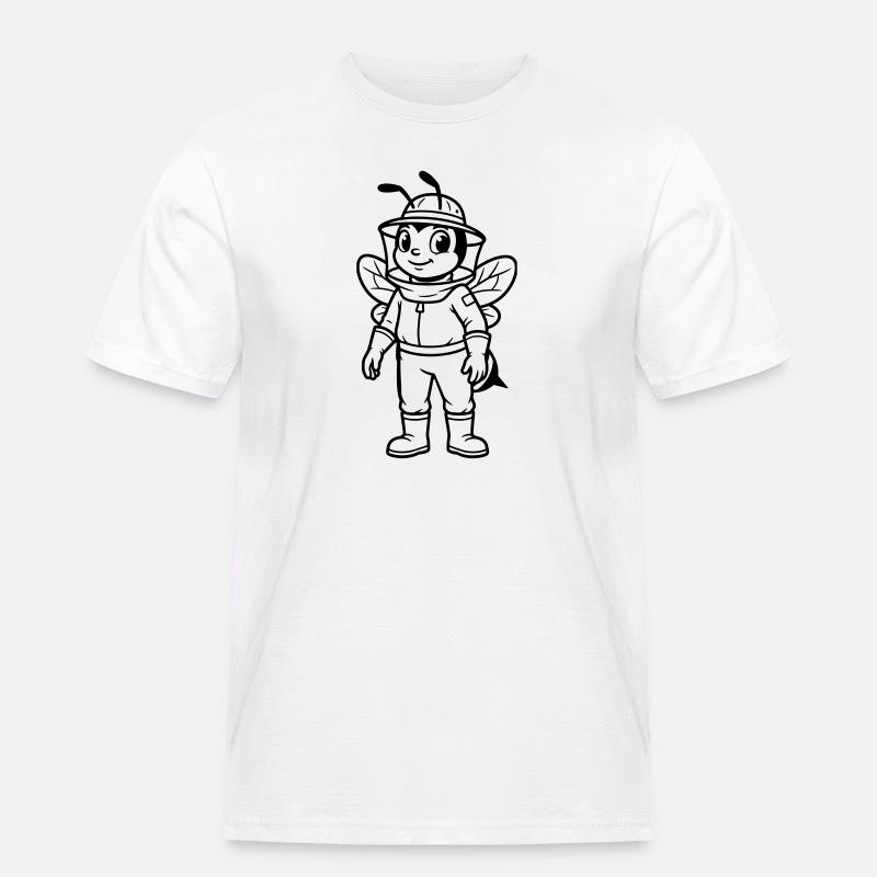 Imker - Männer Workwear T-Shirt - Weiß