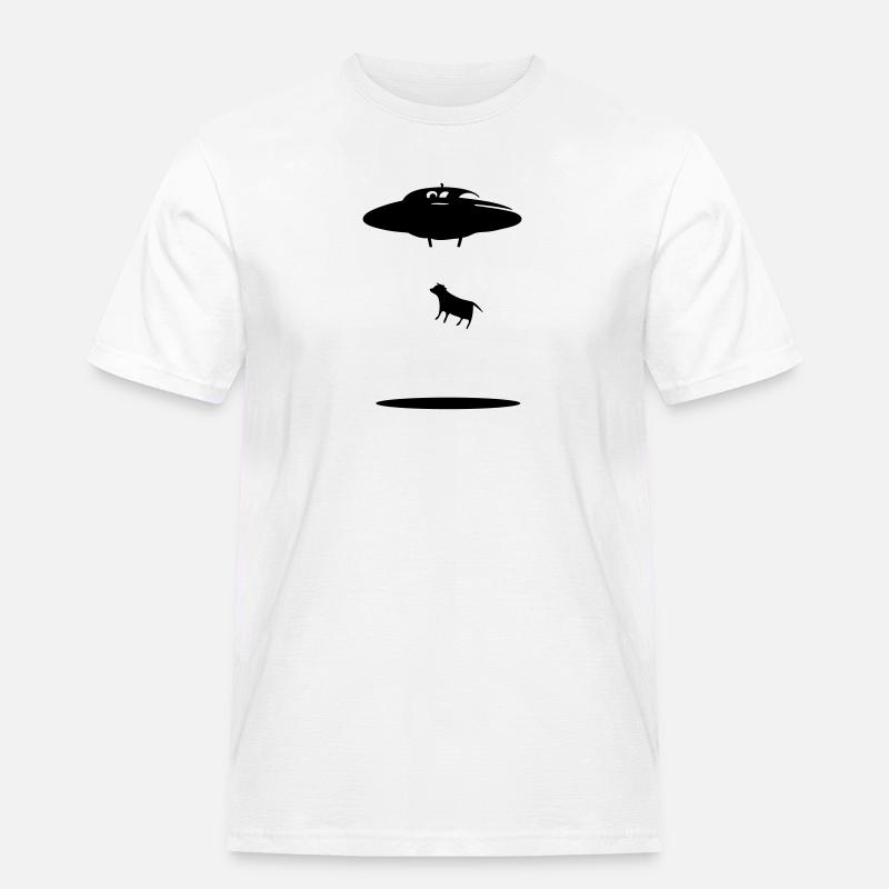 cowabduction - Männer Workwear T-Shirt - Weiß