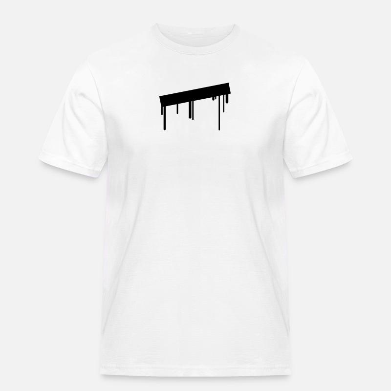 empty_graffiti_frame - T-shirt Workwear homme - blanc
