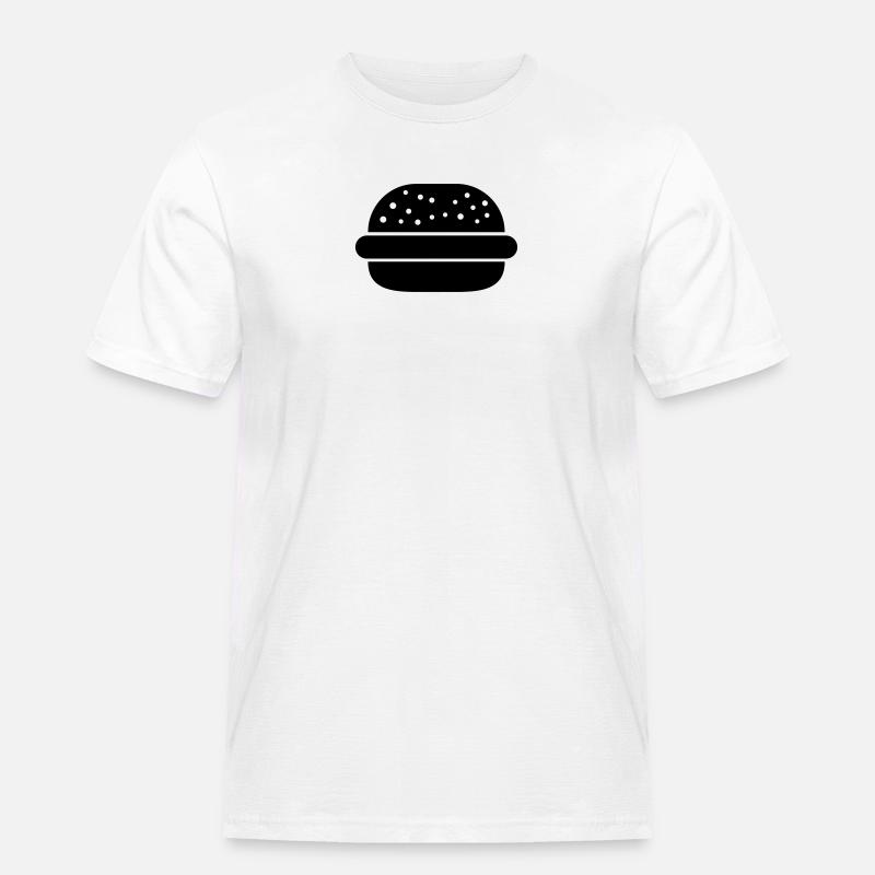 Hamburger - Männer Workwear T-Shirt - Weiß