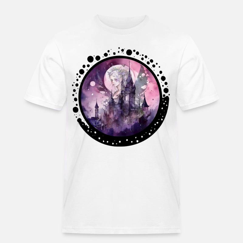 CircleFairy - Männer Workwear T-Shirt - Weiß
