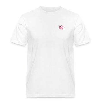 Bibi Blocksberg Hex Hex Pink Stick - Männer Workwear T-Shirt - Weiß - Vorne - AI Model Male 185 dark (185cm)