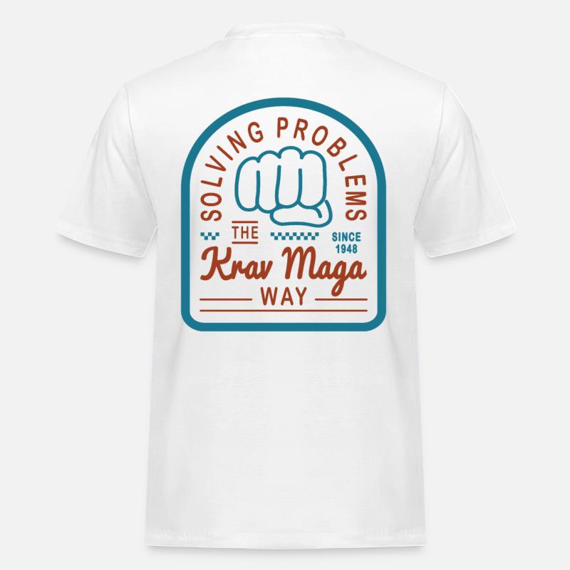 Solving problems the Krav Maga way - Men's Workwear T-Shirt - white
