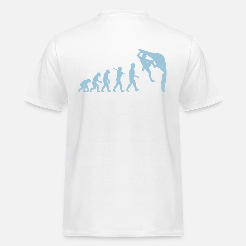Humanoide Evolution - Männer Workwear T-Shirt - Weiß