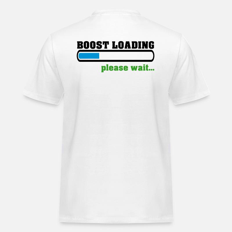 Boost Loading Please Wait - Männer Workwear T-Shirt - Weiß