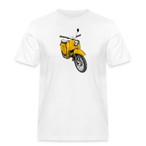 Schwalbenfahrer Shirt, gelbe Schwalbe - Männer Workwear T-Shirt
