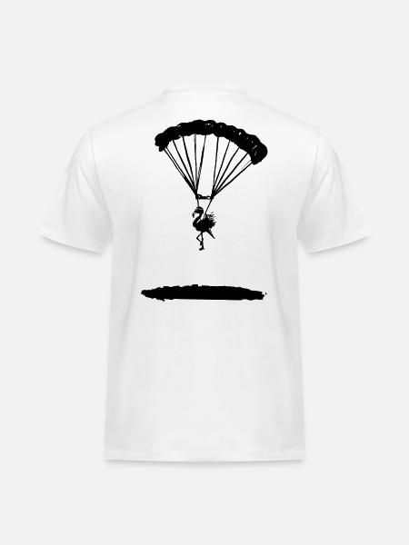 TRANSPORTER Flamingo Clan - Männer Workwear T-Shirt - Weiß