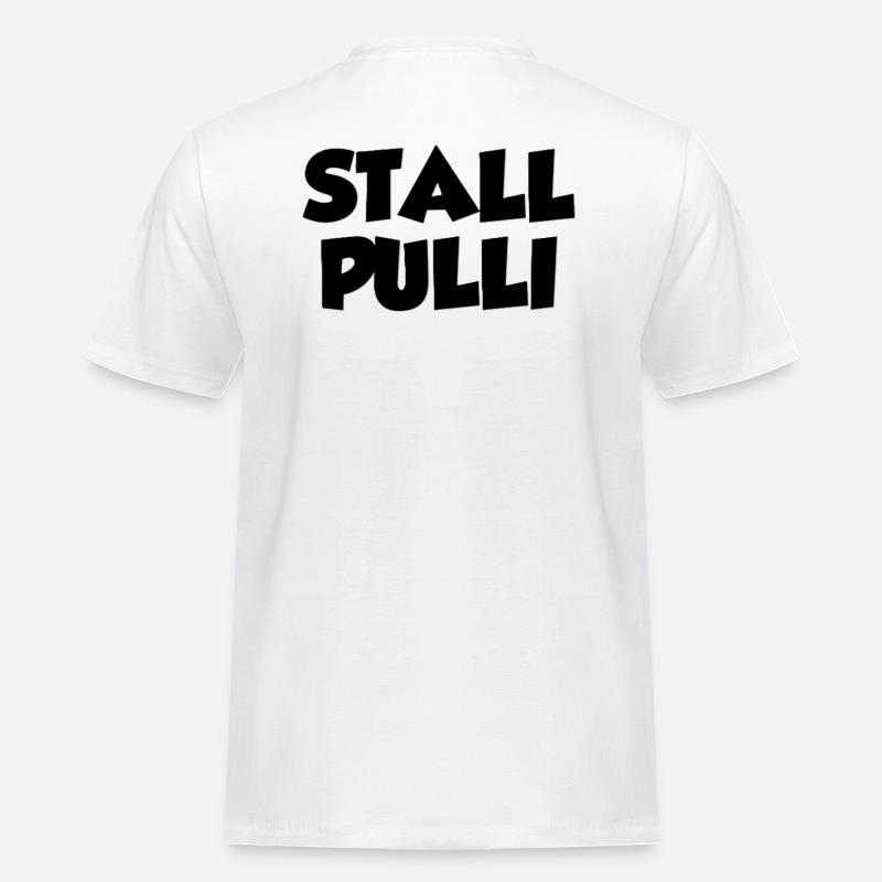 StallPulli - Männer Workwear T-Shirt - Weiß