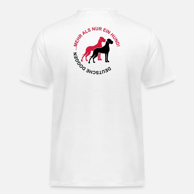 Dogues allemands - Plus qu'un chien - T-shirt Workwear homme - blanc