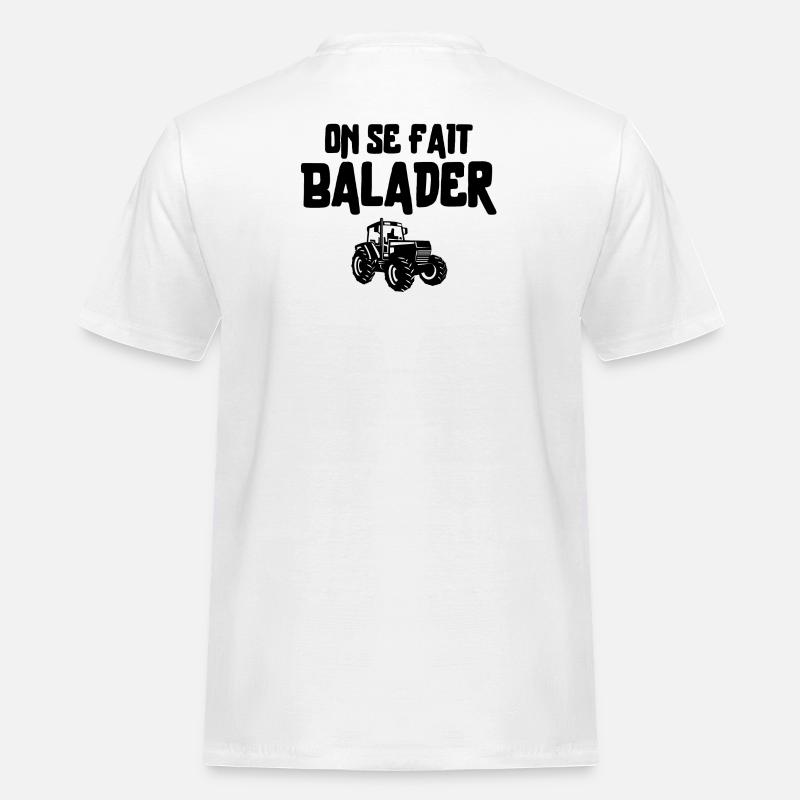 Bauer, Bauer, Bauer, Traktor - Männer Workwear T-Shirt - Weiß