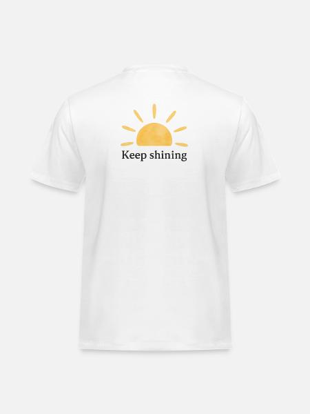 Keep Shining – Sun – Minimalist - Men's Workwear T-Shirt - white