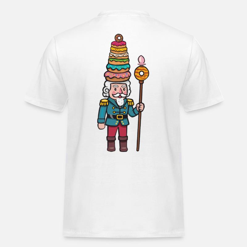 donut cracker nutcracker - Men's Workwear T-Shirt - white