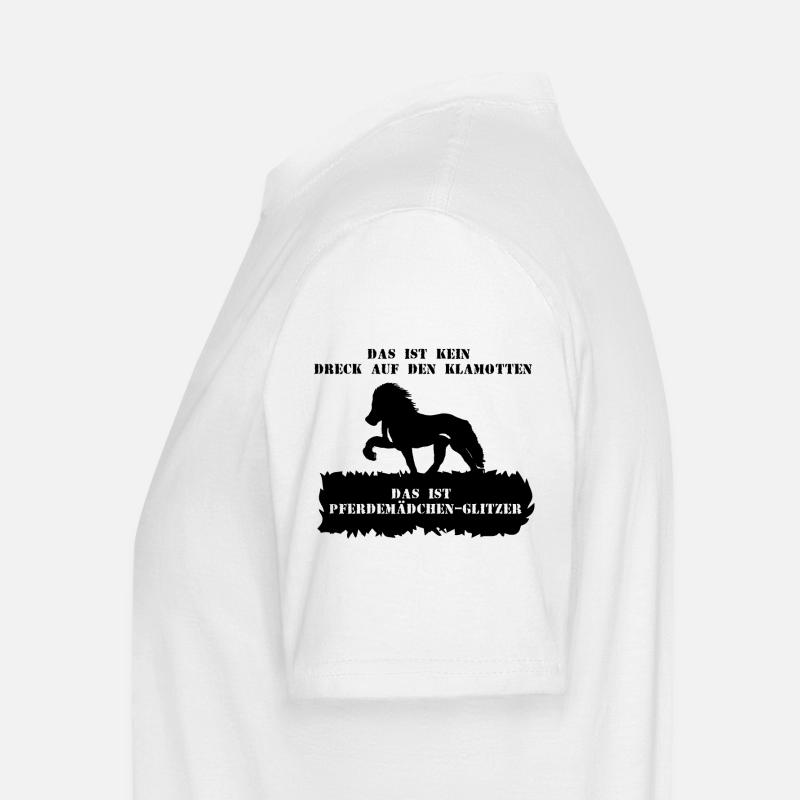 Spruch 3 mit Pferd 1 schwarz - Männer Workwear T-Shirt - Weiß