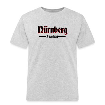 Nürnberg - Männer Workwear T-Shirt - Grau meliert - Vorne - AI Model Male 185 dark (185cm)