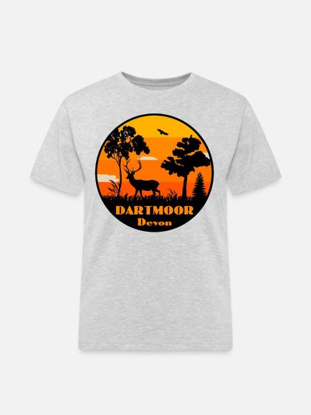 Dartmoor Devon - Männer Workwear T-Shirt - Grau meliert