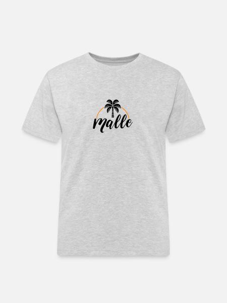 Malle Palme - Men's Workwear T-Shirt - heather grey