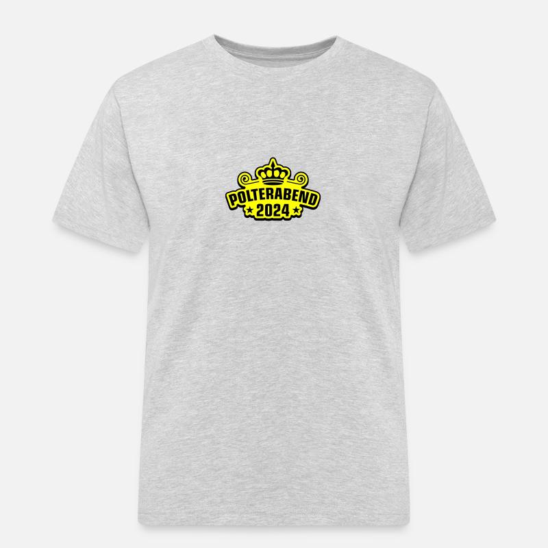 Polterabend 2024 - Männer Workwear T-Shirt - Grau meliert