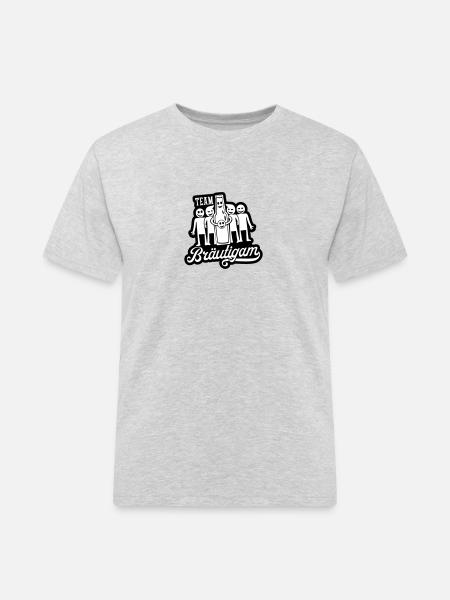 Wedding Groom Party - Men's Workwear T-Shirt - heather grey
