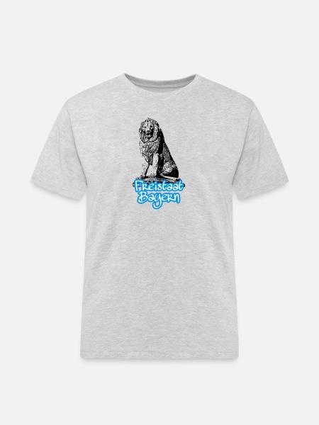 État libre de Bavière - T-shirt Workwear homme - gris chiné