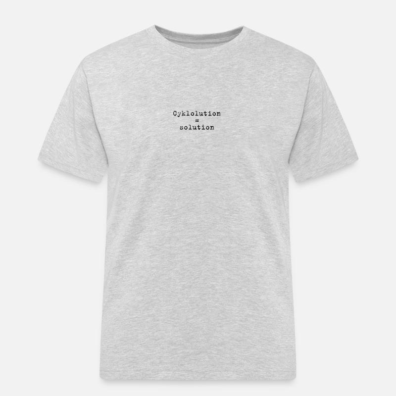 Cyclolution3 - Männer Workwear T-Shirt - Grau meliert