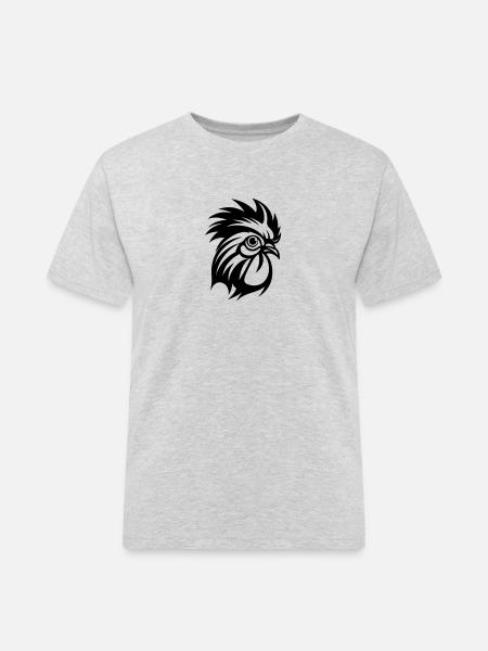 Rooster Animal - Men's Workwear T-Shirt - heather grey