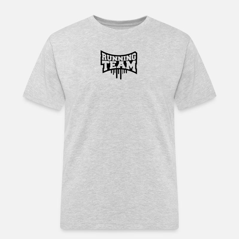 Cool Running Team Graffiti - Männer Workwear T-Shirt - Grau meliert
