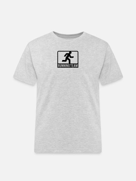 Running Team Sport Logo - Men's Workwear T-Shirt - heather grey
