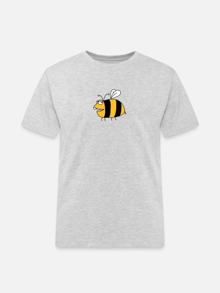 Fun thick bee - Men's Workwear T-Shirt - heather grey