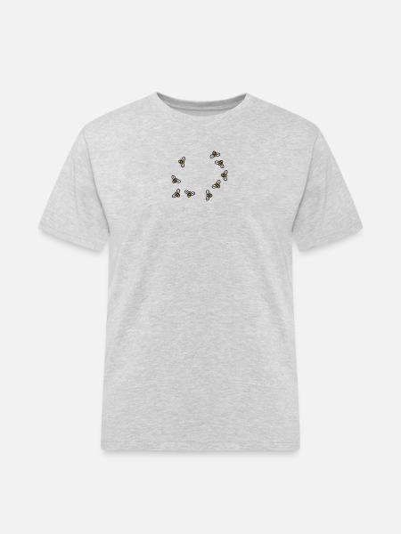 Bees - T-shirt Workwear homme - gris chiné