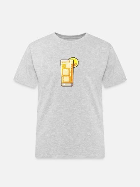 Red wine pixel wine glass - Men's Workwear T-Shirt - heather grey