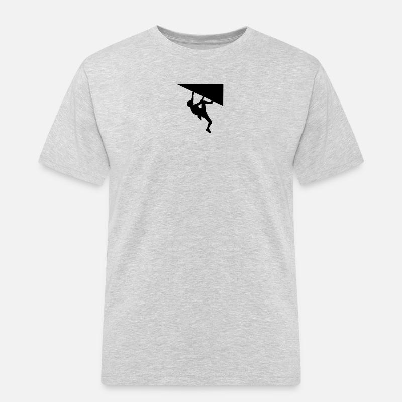 climbing - Männer Workwear T-Shirt - Grau meliert