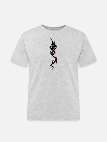 coral - Men's Workwear T-Shirt - heather grey