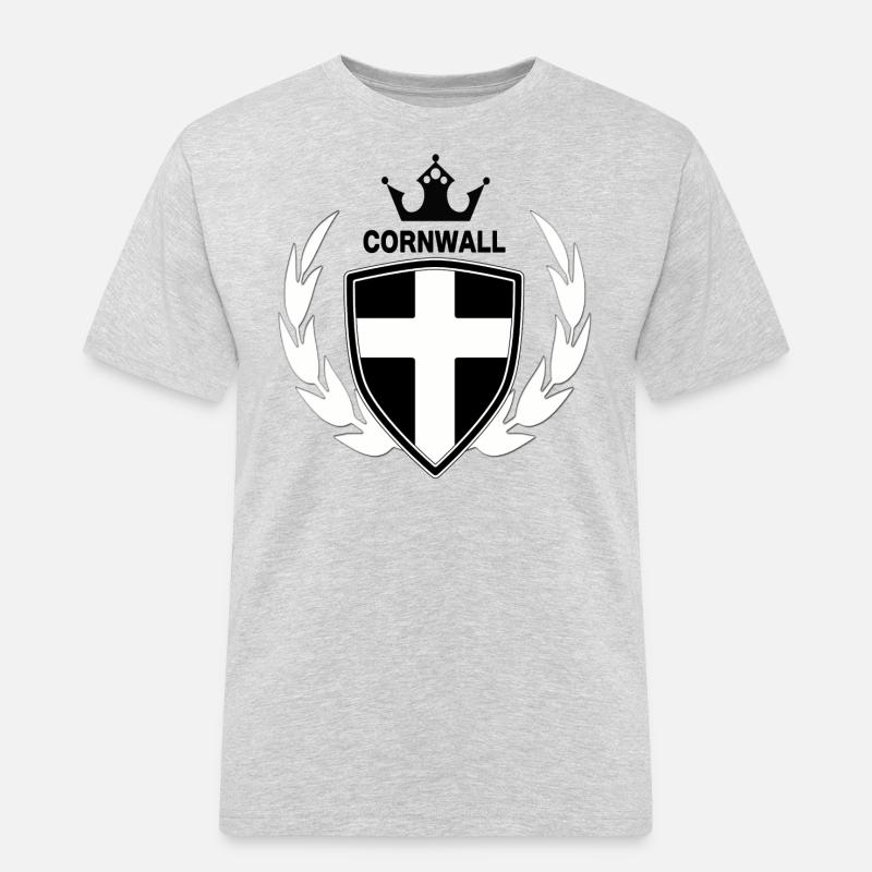 Cornwall - Männer Workwear T-Shirt - Grau meliert