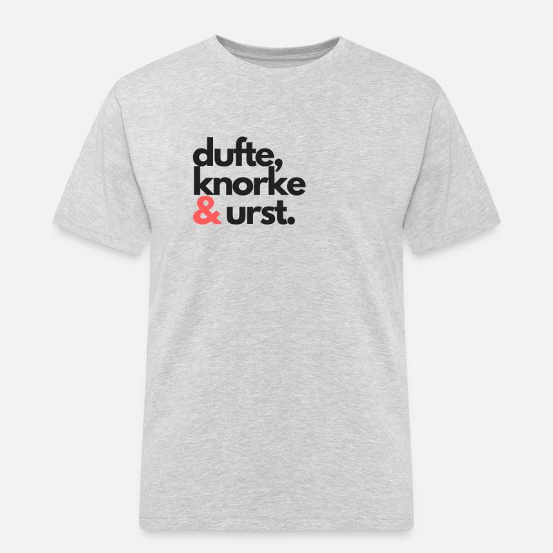 Dufte Knorke Urst - Männer Workwear T-Shirt - Grau meliert